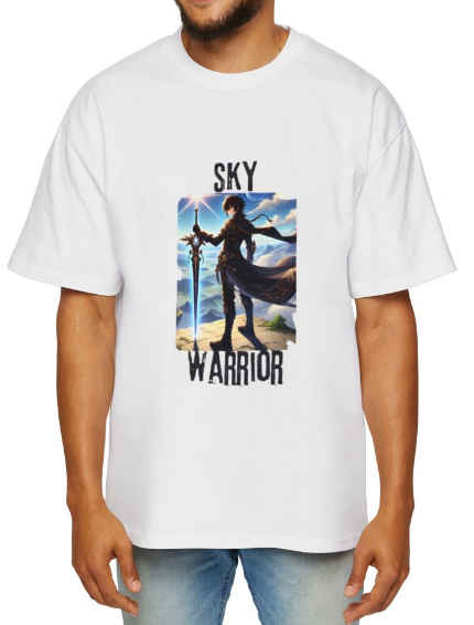 Sky warrior oversized T-shirt