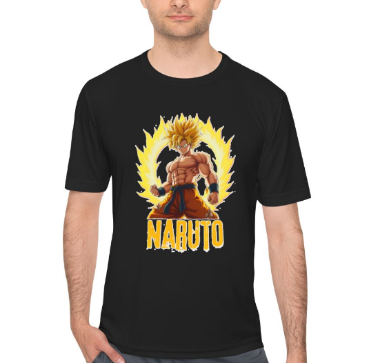 Naruto x Goku Mashup Oversized comfortable T-shirt